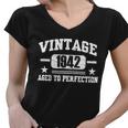 1942 Vintage Aged To Perfection Birthday Gift Tshirt Women V-Neck T-Shirt