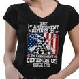 1St Amendment Defines Us 2Nd Amendment Defends Us Since 1791 Tshirt Women V-Neck T-Shirt