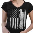 Trucker Trucker American Flag Usa Patriotic Truck Driver Dad Trucker Women V-Neck T-Shirt