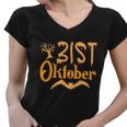 31St Oktober Halloween Quote Women V-Neck T-Shirt