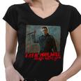 A Real Man Will Chase After You Halloween Horror Movies Women V-Neck T-Shirt