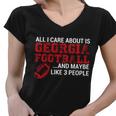 All I Care About Is Georgia Football Tshirt Women V-Neck T-Shirt