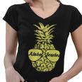 Aloha Beaches Pineapple Tshirt Women V-Neck T-Shirt