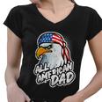 American Bald Eagle Mullet 4Th Of July All American Dad Gift Women V-Neck T-Shirt