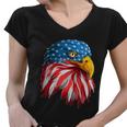 American Bald Eagle Mullet 4Th Of July Funny Usa Patriotic Gift V2 Women V-Neck T-Shirt