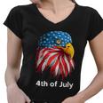 American Bald Eagle Mullet 4Th Of July Funny Usa Patriotic Gift Women V-Neck T-Shirt