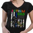 Autism Dad Tshirt Women V-Neck T-Shirt