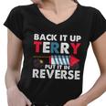 Back It Up Terry Put It In Reverse Funny 4Th Of July America Independence Day Women V-Neck T-Shirt
