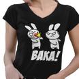 Baka Rabbit Slap Funny Anime Tshirt Women V-Neck T-Shirt