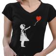 Banksy Style Women V-Neck T-Shirt
