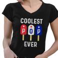 Best Dad Ever Cool For 4Th Of July Women V-Neck T-Shirt