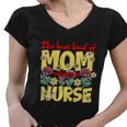 Best Kind Of Mom Raises A Nurse Mothers Day Flowers Rn Gifts Women V-Neck T-Shirt Best Kind Of Mom Raises A Nurse Mothers Day Flowers Rn Gifts Women V-Neck T-Shirt