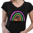 Boo Pumpkin Thanksgiving Quote Women V-Neck T-Shirt