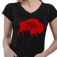 Buffalo 716 New York Football Women V-Neck T-Shirt