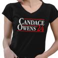 Candace Owens For President 24 Election Women V-Neck T-Shirt
