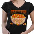 Candy Corn Trick Or Treat Halloween Tshirt Women V-Neck T-Shirt