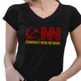 Communist News Network Trump Funny Women V-Neck T-Shirt