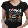 Cookie Baking Team Tester Gingerbread Christmas Tshirt Women V-Neck T-Shirt
