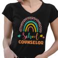 Cute School Counselor Rainbow Women V-Neck T-Shirt