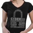 Cyber Security V2 Women V-Neck T-Shirt