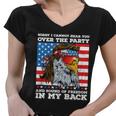 Eagle Mullet Sound Of Freedom Party In The Back 4Th Of July Gift V2 Women V-Neck T-Shirt