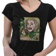 Einstein Smoking Weed Women V-Neck T-Shirt