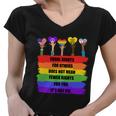 Equal Rights For Others Lgbt Pride Month Women V-Neck T-Shirt