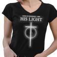 Even In The Darkness I See His Light Jesus Christian Tshirt Women V-Neck T-Shirt