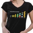 Evolution Of Money Tshirt Women V-Neck T-Shirt