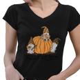 Fall Is In The Air Thanksgiving Quote Women V-Neck T-Shirt