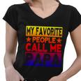 Family 365 My Favorite People Call Me Papa Grandpa Gift V2 Women V-Neck T-Shirt