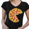 Family Matching Pizza With Missing Slice Parents Tshirt Women V-Neck T-Shirt