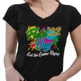 Field Day 2022 Let The Games Begin V3 Women V-Neck T-Shirt