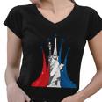 Fourth Of July Fighter Jets Red White Blue 4Th American Flag Women V-Neck T-Shirt