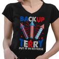 Fouth 4Th Of July Back Up Terry Put It In Reverse Women V-Neck T-Shirt