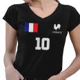 France Soccer Jersey Tshirt Women V-Neck T-Shirt