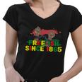 Freegiftish Since 1865 Gift Juneteenth Melanin Black African Pride Meaningful Gi Women V-Neck T-Shirt