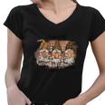 Fueled By Coffee Pumpkin Spice Thanksgiving Quote Women V-Neck T-Shirt