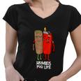 Funny Homies For Life Weed Women V-Neck T-Shirt