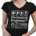 Funny Mechanical Engineer Label Women V-Neck T-Shirt