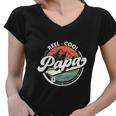 Funny Reel Cool Papa Fishing Gift Women V-Neck T-Shirt