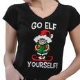 Go Elf Yourself Funny Christmas Tshirt Women V-Neck T-Shirt