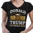 Gold White House Donald Trump 45Th President Tshirt Women V-Neck T-Shirt