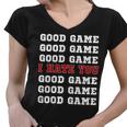 Good Game I Hate You V2 Women V-Neck T-Shirt