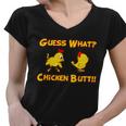 Guess What Chickenbutt Chicken Graphic Butt Tshirt Women V-Neck T-Shirt