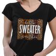 Hello Sweater Weather Thanksgiving Quote V2 Women V-Neck T-Shirt