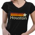 Houston Texas Vintage Star Logo Women V-Neck T-Shirt