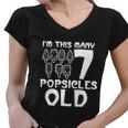 Im This Many Popsicles Old Funny Birthday For Men Women Cute Gift Women V-Neck T-Shirt