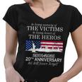 In Loving Memory Of The Victims Heroes 911 20Th Anniversary Women V-Neck T-Shirt