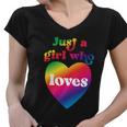 Just A Girl Who Loves Just A Girl Who Loves Graphic Design Printed Casual Daily Basic Women V-Neck T-Shirt Just A Girl Who Loves Just A Girl Who Loves Graphic Design Printed Casual Daily Basic Women V-Neck T-Shirt